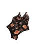 Summer Mae Tropical Black Orange One Piece Swimsuit Size 18 - photo 6