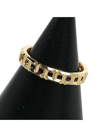Tiffany & Co. TIFFANY&amp;Co. Tiffany 18K Yellow Gold T True Narrow Ring 62507802 3g Women's (view 2)