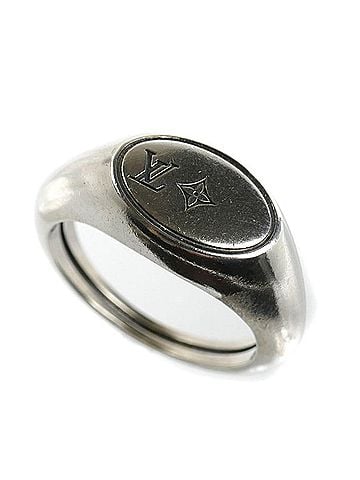 Louis Vuitton LOUIS VUITTON Louis Vuitton Sterling Silver 925 Ring LV Tailor M1151M 10.5g Men's (view 1)