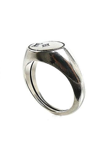 Louis Vuitton LOUIS VUITTON Louis Vuitton Sterling Silver 925 Ring LV Tailor M1151M 10.5g Men's (view 2)
