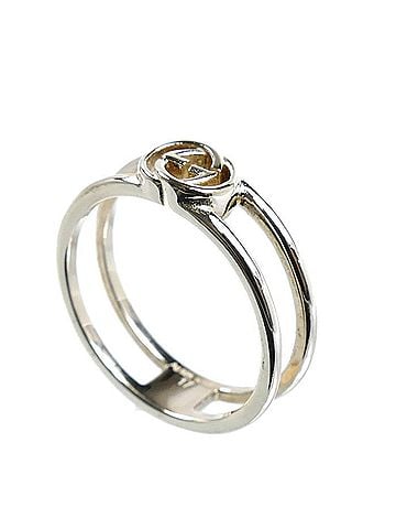 Gucci GUCCI Sterling Silver 925 G Charm Ring (298036) 2.8g Men's/Women's (view 2)