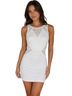 Aqua 95% Rayon 5% Spandex 100% Polyester White Cocktail Dress Size XS - photo 1