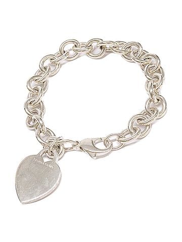 Tiffany & Co. TIFFANY&amp;Co. Tiffany 925 Return to Heart Tag Chain Bracelet, Silver, Women's (view 2)