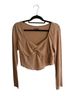 Wild Fable Brown Short Sleeve Blouse Size XL - photo 1