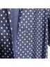 Baum Und Pferdgarten 100% Silk Polka Dots Blue White Denim Jacket Size S - photo 7