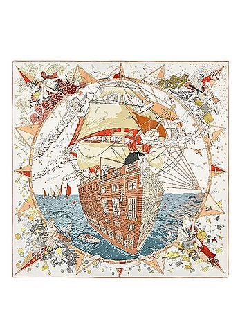 Carolina Lemke 34.5”x34.5” Silk Scarf (view 1)