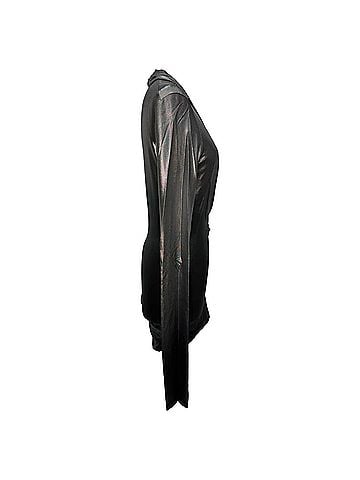Rick Owens Rick Owens Magnetic Long Sleeve Top in Black Viscose (view 2)