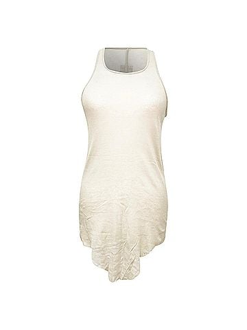 Rick Owens Rick Owens Tank Top in Grey Cotton (view 1)