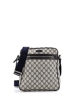 Gucci Front Zip Messenger GG Coated Canvas Medium (view 1)