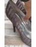 Naughty Monkey Print Gray Heels Size 8 1/2 - photo 4