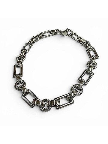 Tiffany & Co. TIFFANY&amp;Co. Tiffany Vintage Lettering 925 Chain Bracelet, Made in Italy, Weight 21.8g, Men's &amp; Women's Accessory (view 1)