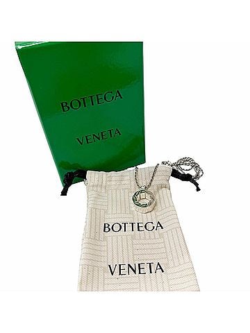 Bottega Veneta BOTTEGA VENETA AG925 Ring Motif Pendant Necklace, Silver, Made in Italy, Weight 19.5g, Men's, Comes with Box and Dust Bag. (view 2)