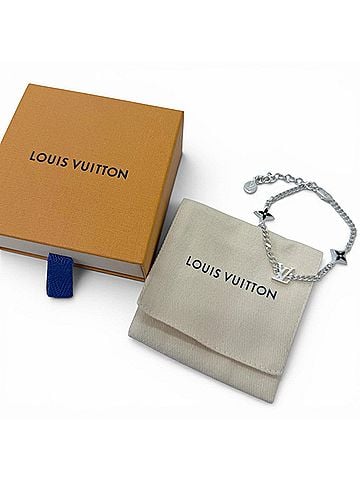 Louis Vuitton LOUIS VUITTON M1520A Bracelet, 2025 model, LV Spike design, AG925 sterling silver, Monogram Flower pattern, Made in Italy, Weight: 11.97g, Men's. (view 2)