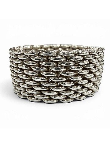 Tiffany & Co. TIFFANY&amp;Co. Tiffany Somerset 925 Ring, Silver, Weight 8.5g, Men's/Women's Accessory (view 1)