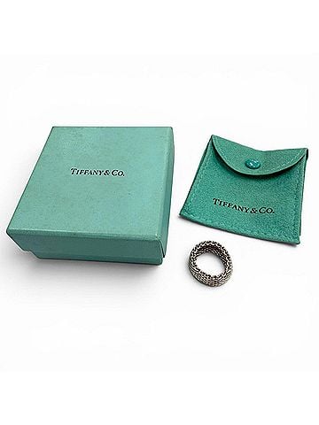 Tiffany & Co. TIFFANY&amp;Co. Tiffany Somerset 925 Ring, Silver, Weight 9.0g, Men's/Women's Accessory, Comes with Storage Bag. (view 2)