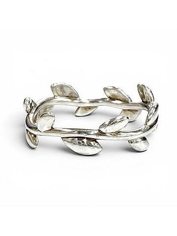 Tiffany & Co. TIFFANY&amp;Co. Tiffany Paloma Picasso Olive Leaf Band Ring AG925 Silver Weight 1.76g Women's (view 1)