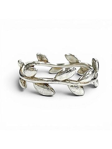 Tiffany & Co. TIFFANY&amp;Co. Tiffany Paloma Picasso Olive Leaf Band Ring AG925 Silver Weight 1.76g Women's (view 2)