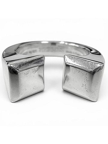 Hermès HERMES Clou de Forge AG925 Ring, Silver, Made in France, Weight 11.7g, Men's (view 2)