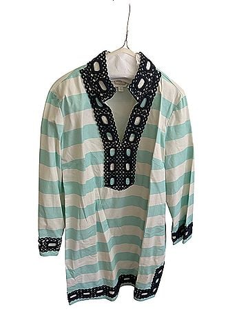 Sail to Sable 3/4 Sleeve Button-Down Shirt (view 1)