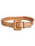 Streets Ahead 100% Leather Solid Brown Tan Belt Size M - photo 4