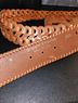 Streets Ahead 100% Leather Solid Brown Tan Belt Size M - photo 6