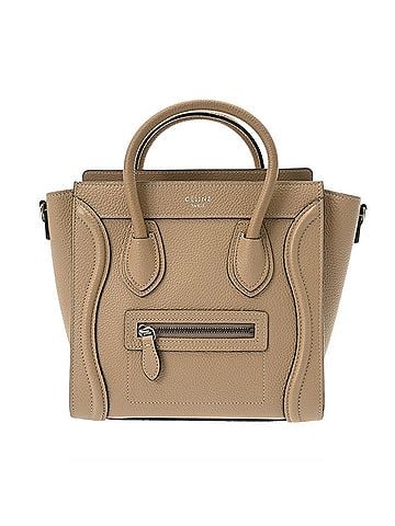 Céline CELINE Luggage Nano Shopper 2WAY Dune 168243LUG.03UN Women's Drum Calf Handbag A Rank Used Ginzo (view 2)