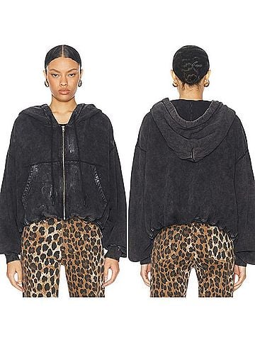 R13 Balloon Zip-up Sweatshirt (view 1)