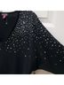 Vince Camuto Polka Dots Black Pullover Sweater Size S - photo 3
