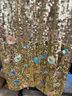 Mac Duggal 100% Polyester Floral Silver Gold Cocktail Dress Size 2 - photo 7