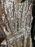 Mac Duggal 100% Polyester Floral Silver Gold Cocktail Dress Size 2 - photo 9