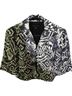Lafayette 148 New York Animal Print Black White Jacket Size 2 - photo 1