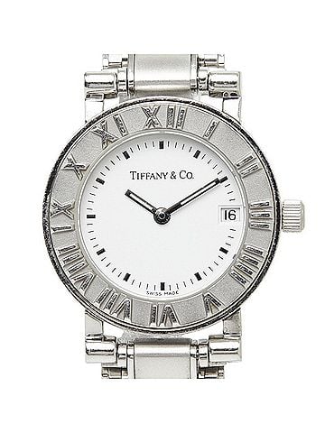 Tiffany & Co. Tiffany &amp; Co. Atlas Quartz Watch, White Dial, Stainless Steel, Ladies' Watch. (view 1)