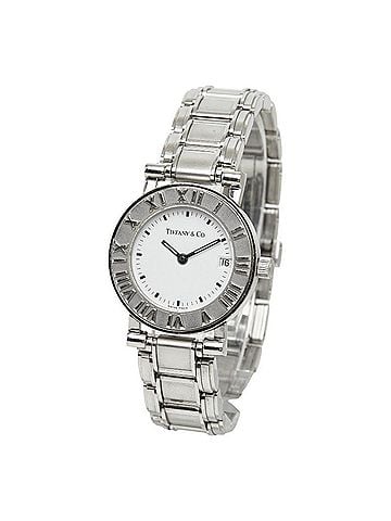 Tiffany & Co. Tiffany &amp; Co. Atlas Quartz Watch, White Dial, Stainless Steel, Ladies' Watch. (view 2)