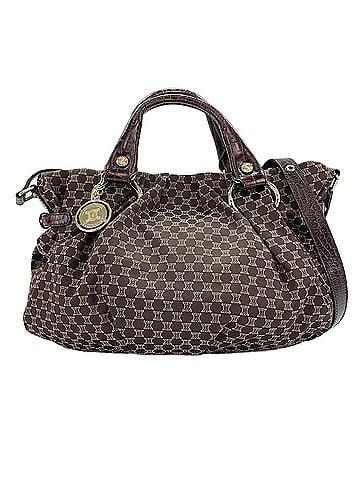 Céline Celine Macadam Pattern Pillow 2-Way Handbag Brown (view 1)