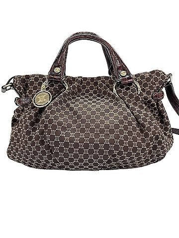 Céline Celine Macadam Pattern Pillow 2-Way Handbag Brown (view 2)