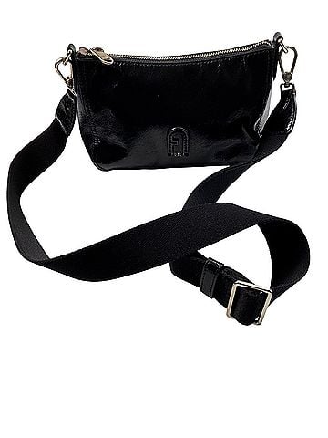 FURLA guitar webbed strap Leather Crossbody Bag (view 1)