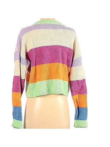Kendall & Kylie Striped Cardigan Cardigan (view 2)