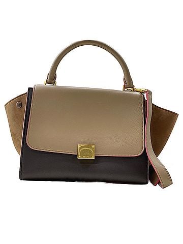 Céline Celine Trapeze 2-Way Handbag, Brown (view 1)
