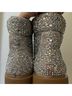 Betsey Johnson Silver Tan Boots Size 6 1/2 - photo 5