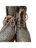 Betsey Johnson Silver Tan Boots Size 6 1/2 - photo 1