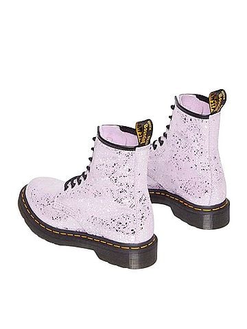 Dr. Martens Lavender Speckle Lace-Up Combat Boot Boots (view 2)
