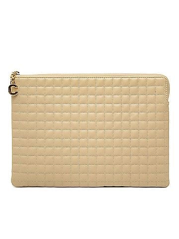 Céline Quilted Calfskin C Charm Clutch (view 1)