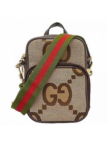Gucci Gucci Jumbo GG Sherry Line Shoulder Bag 696072 Canvas Brown Women's (view 1)