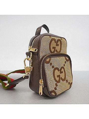 Gucci Gucci Jumbo GG Sherry Line Shoulder Bag 696072 Canvas Brown Women's (view 2)