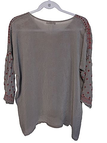 Johnny Was Johnny Was Embroidered Cupra Rayon Boho Blouse 3/4 Sleeve Blouse (view 2)