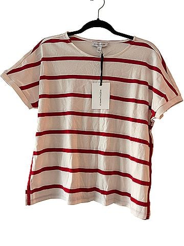 Mix by 41 Hawthorn Boatneck Structured Tee T-Shirt (view 1)