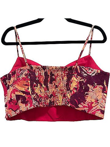 Club Monaco Floral Statement Crop Tank Top (view 2)