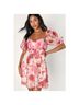 Lulus 100% Polyester 100% Polyester Floral Multi Color Cocktail Dress Size XL - photo 7
