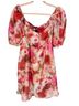 Lulus 100% Polyester 100% Polyester Floral Multi Color Cocktail Dress Size XL - photo 1