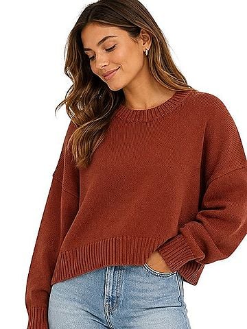 Quince Boyfriend Crew Sweater Pullover Sweater (view 1)